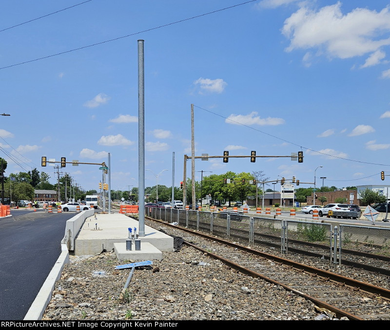 Island Ave. construction progress